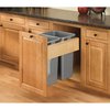 Rev-A-Shelf Rev-A-Shelf Wood Top Mount Pull Out TrashWaste Container wSoft CloseOpen 4WCTM-RM-2150DM-2